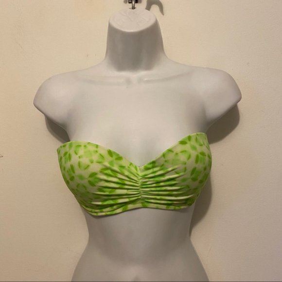 Victoria Secret Strapless green Strappy back Bikini Top size 36C - Picture 2 of 10